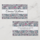 Addieren Sie Ihr Namens| zahnmedizinisches Visitenkarte (Vorne/Hinten)