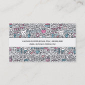 Addieren Sie Ihr Namens| zahnmedizinisches Visitenkarte (Rückseite)