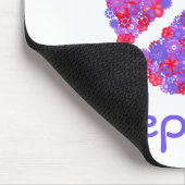Addieren Sie Ihr Namensc$frieden-zeichen Mousepad (Ecke)