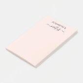 Addieren Sie Ihr Namenseinfaches erröten Rosa Post-it Klebezettel (angewinkelt)