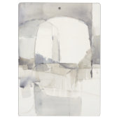 Addieren Sie Ihr Namensgraues abstraktes | Klemmbrett (Rückseite)