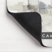 Addieren Sie Ihr Namensgraues abstraktes | Mousepad (Ecke)