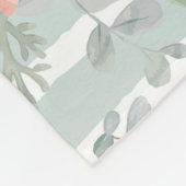 Addieren Sie Ihr Rosen-Streifen-Muster des Fleecedecke (Ecke)