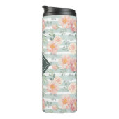 Addieren Sie Ihr Rosen-Streifen-Muster des Thermosbecher (Nach rechts gedreht)