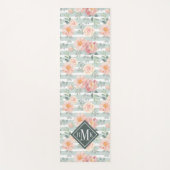 Addieren Sie Ihr Rosen-Streifen-Muster des Yogamatte (Vorderseite)