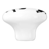 Addieren Sie Ihr Team-FarbHockey-Muster Keramikknauf (Seitenansicht)