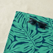 Addieren Sie Ihr tropisches Blatt-Muster des Strandtuch (Beispiel)