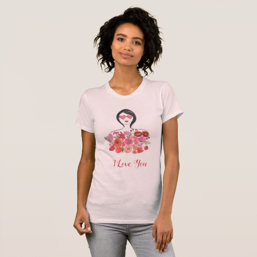 Addieren Sie Ihr Valentinsgruß-Chic I des Text-| T-Shirt (Vorne ganz)