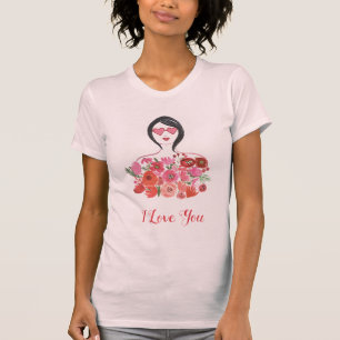 Addieren Sie Ihr Valentinsgruß-Chic I des Text-  T-Shirt