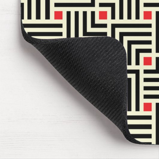 Addieren Sie Ihre Anfangs| geometrischen Linien Mousepad (Ecke)