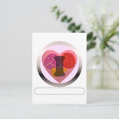 Addieren Sie Ihre Cheerleading Wörter Postkarte (Stehend Vorderseite)