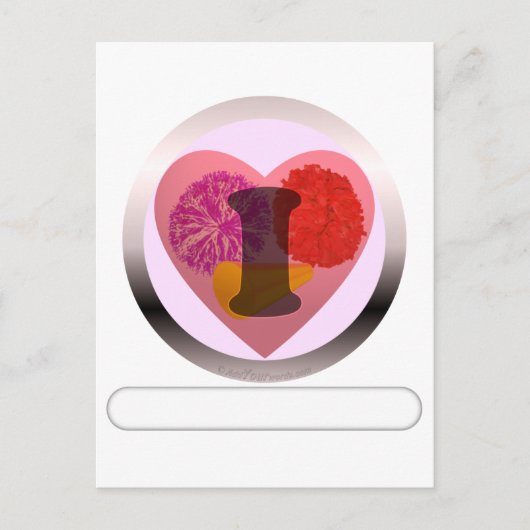 Addieren Sie Ihre Cheerleading Wörter Postkarte (Vorderseite)