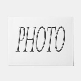 Addieren Sie Ihre eigene Fototürmatte Fußmatte