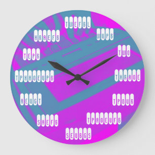 Addieren Sie Ihre eigene Große Wanduhr