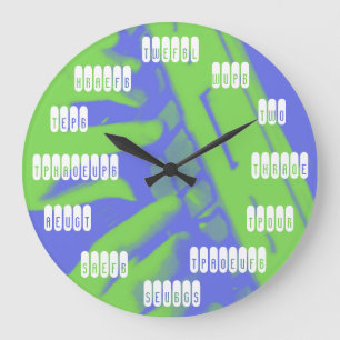 Addieren Sie Ihre eigene Große Wanduhr