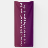 Addieren Sie Ihre eigene Mitteilungsfahne Banner (Vertikal)