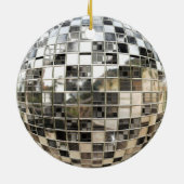 Addieren Sie Ihre eigene Text-Disco Mirrorball Keramik Ornament (Hinten)