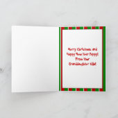 addieren Sie Ihre eigene Textfeiertagskarte Feiertagskarte (Innenseite)