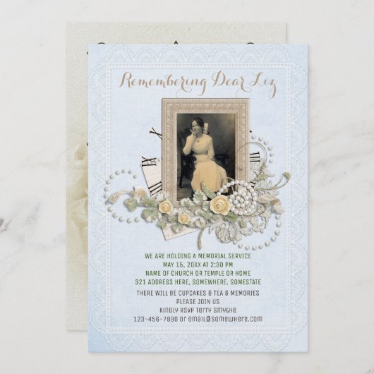 Addieren Sie Ihre eigenen Einladung (Vorne/Hinten)