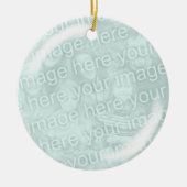 Addieren Sie Ihre Foto-schauende Glasverzierung Keramikornament (Vorne)