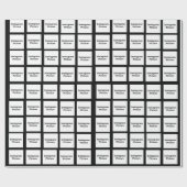 Addieren Sie Ihre Fotos Geschenkpapier (Flach)