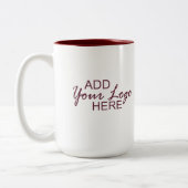 addieren Sie Ihre Logo-Tasse Zweifarbige Tasse (Links)
