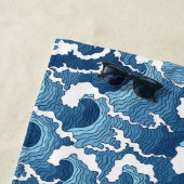 Addieren Sie Ihre Namens| abstrakten Wellen Strandtuch (Beispiel)