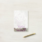 Addieren Sie Ihre Namens| Arabeske-Schmetterlinge Post-it Klebezettel (Auf Schreibtisch)