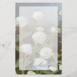 Addieren Sie Ihre Namens  botanischer Briefpapier