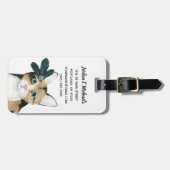 Addieren Sie Ihre Namens| Downton Katze Gepäckanhänger (Vorderseite horizontal)