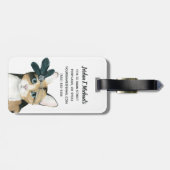 Addieren Sie Ihre Namens| Downton Katze Gepäckanhänger (Rückseite horizontal)