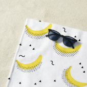 Addieren Sie Ihre Namens| geometrischen Bananen Strandtuch (Beispiel)