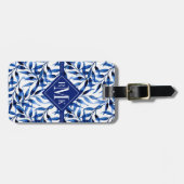 Addieren Sie Ihre Namens| handgemalte Gepäckanhänger (Vorderseite horizontal)