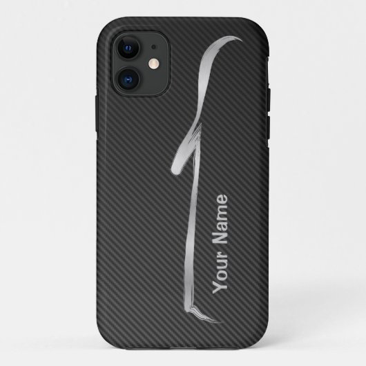 "addieren Sie Ihre Namens" Kabriolett-Silhouette Case-Mate iPhone Hülle (Rückseite)