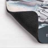 Addieren Sie Ihre Namens| marmornde v-Ernte Mousepad (Ecke)