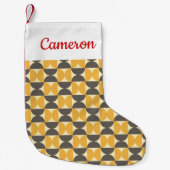 Addieren Sie Ihre Namens| Mitte des Jahrhunderts Kleiner Weihnachtsstrumpf (Vorderseite)