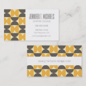 Addieren Sie Ihre Namens| Mitte des Jahrhunderts Visitenkarte (Vorne/Hinten)