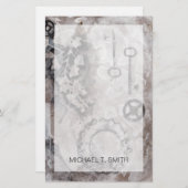 Addieren Sie Ihre Namens| Nebeneinanderstellung II Briefpapier (Vorne/Hinten)