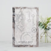 Addieren Sie Ihre Namens| Nebeneinanderstellung II Briefpapier (Stehend Vorderseite)