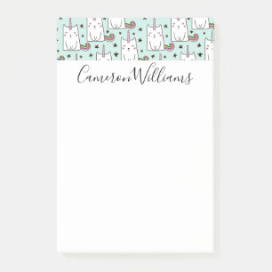 Addieren Sie Ihre Namens  niedliche Hand Post-it Klebezettel