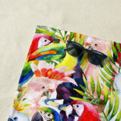 Addieren Sie Ihre Namens| Papageien und Strandtuch (Beispiel)