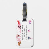 Addieren Sie Ihre Namens| PastellComestics Gepäckanhänger (Rückseite vertikal)