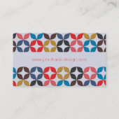 Addieren Sie Ihre Namens| Retro Vintage Visitenkarte (Rückseite)