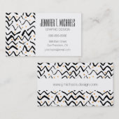 Addieren Sie Ihre Namens| schwarzen Visitenkarte (Vorne/Hinten)