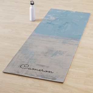 Addieren Sie Ihre Namens  silberne Aura Yogamatte