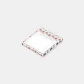 Addieren Sie Ihre Namens| skandinavische Post-it Klebezettel (angewinkelt)