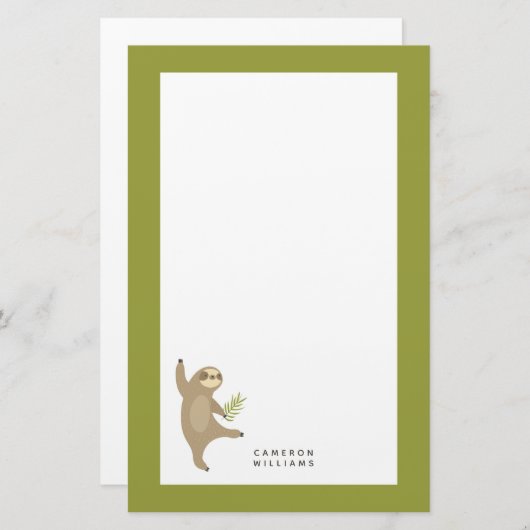 Addieren Sie Ihre Namens| tanzende Trägheit | Briefpapier (Vorne/Hinten)