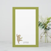 Addieren Sie Ihre Namens| tanzende Trägheit | Briefpapier (Stehend Vorderseite)