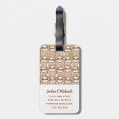 Addieren Sie Ihre Namens| Trägheiten u. Gepäckanhänger (Rückseite vertikal)