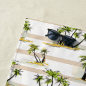 Addieren Sie Ihre Namens| tropische Bretterbude Strandtuch (Beispiel)